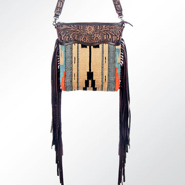 American Darling Cross Body Saddle Blanket Genuine Leather Western Women Bag Handbag Purse | Crossbody for Cute